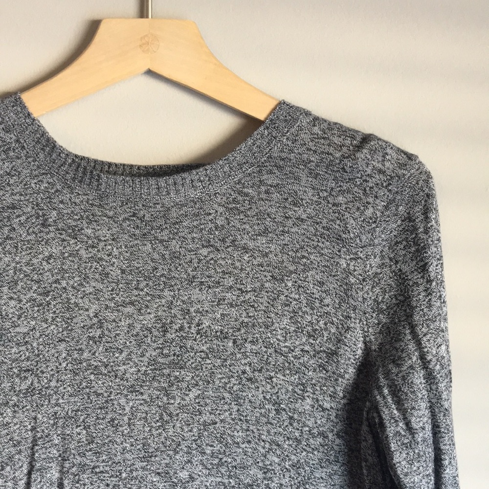 Calvin Klein grey sweater with blouse bottom!